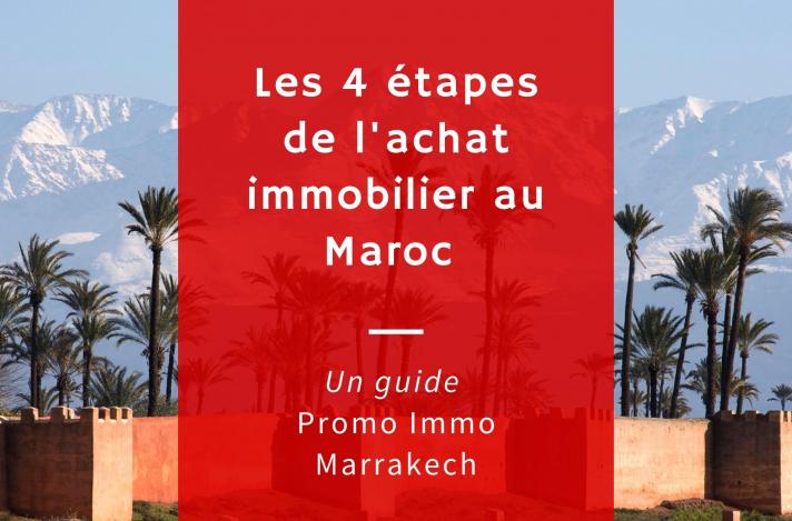 LES 4 ETAPES DE LACHAT IMMOBILIER AU MAROC